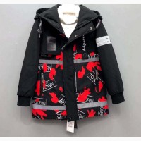 Модная демисезонная куртка - парка Modern для мальчиков 6 - 9 лет ( рост 116 - 134 см)