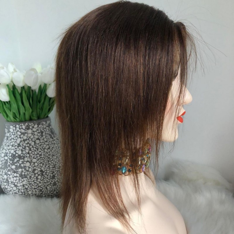 Фото 3. Парик из 100% натуральных волос 102 - женский парик из натуральных волос коричневый 42см
