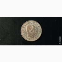 1/2 Серебряных гроша 1868г. А. Пруссия. Германия. Серебро