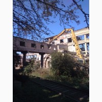 Промышленный демонтаж, снос зданий и сооружений. Разрушение бетонных и железобетонных конс