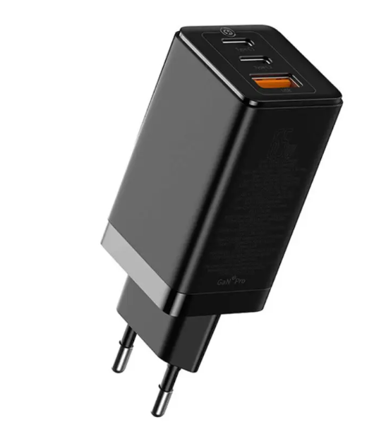 Фото 3. Быстрое зарядное устройство Baseus GaN 2 Pro 65W Quick Charger + кабель Type-C Сетевая з