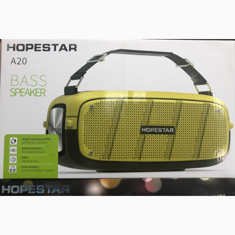 Фото 3. Портативная Bluetooth колонка Hopestar A20 Хопстар акустическая стерео система с аккумулят