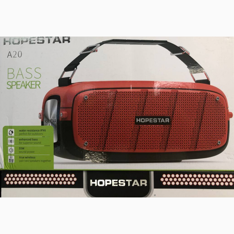 Фото 5. Портативная Bluetooth колонка Hopestar A20 Хопстар акустическая стерео система с аккумулят