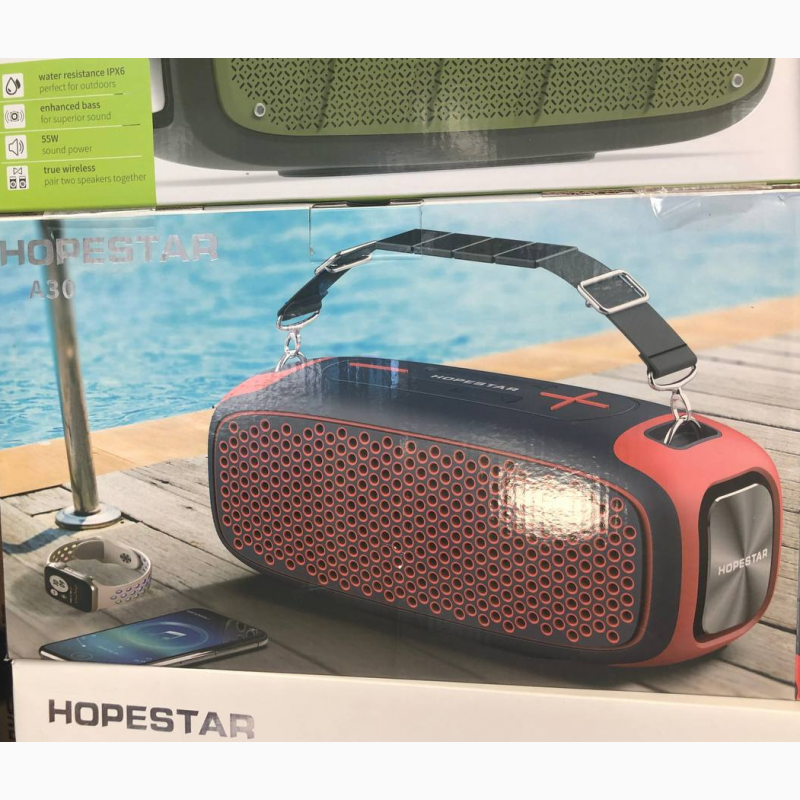Фото 8. Портативная Bluetooth колонка Hopestar A20 Хопстар акустическая стерео система с аккумулят