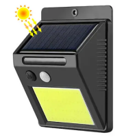 Настенный уличный светильник SH-1605-COB 1x18650 PIR CDS солнечная батарея