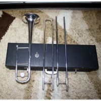 Тромбон Trombone тенор труба Lafleur B/H (Англія)-срібло