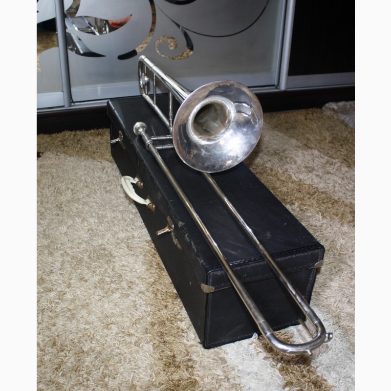 Фото 4. Тромбон Trombone тенор труба Lafleur B/H (Англія)-срібло