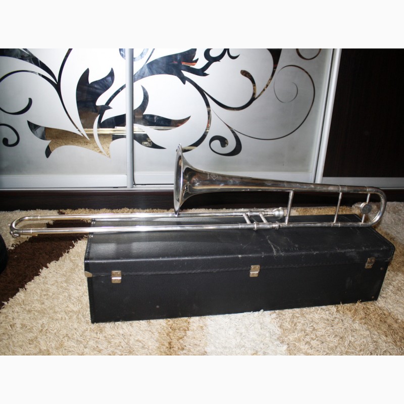 Фото 6. Тромбон Trombone тенор труба Lafleur B/H (Англія)-срібло