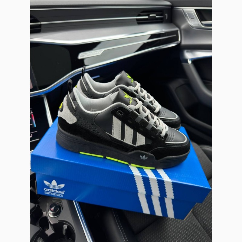 Фото 11. Adidas Originals ADI2000 Gray Green кроссовки мужские черные