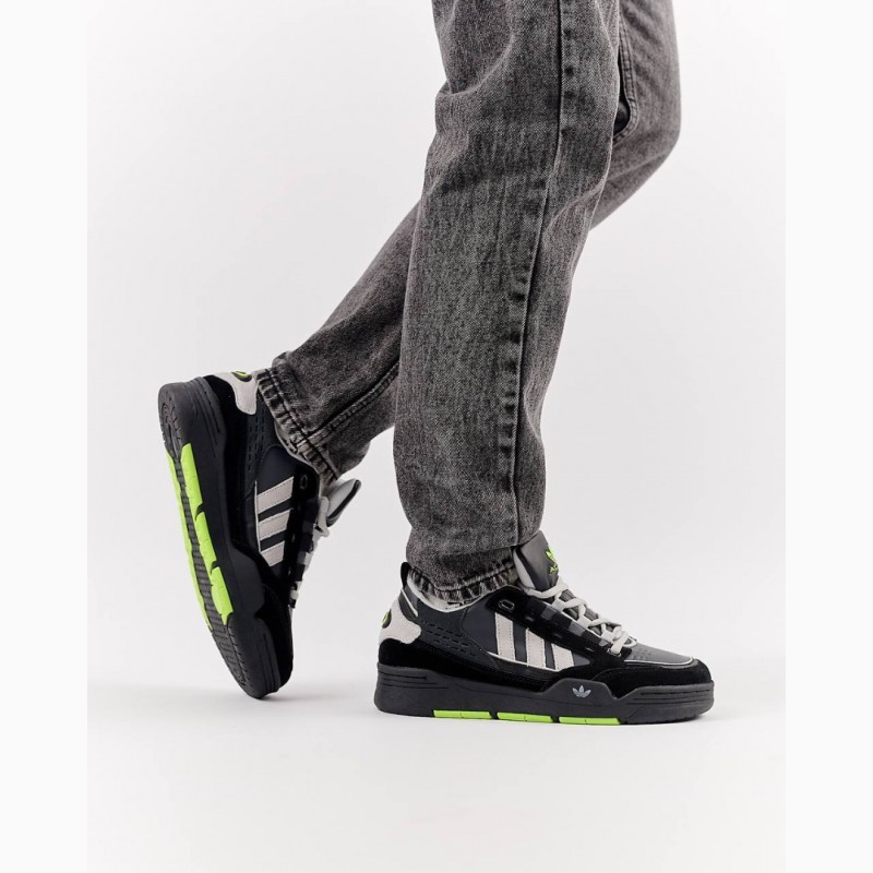 Фото 5. Adidas Originals ADI2000 Gray Green кроссовки мужские черные