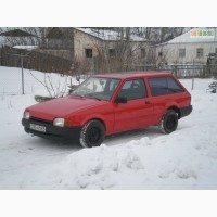 Продам ford escort 1,3 двухдверный универсал, красный, 1990г.в.