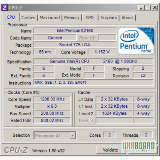 Продаю процессор: Genuine Intel® CPU 2160 @ 1.80GHz 1.80 GHz б.у.