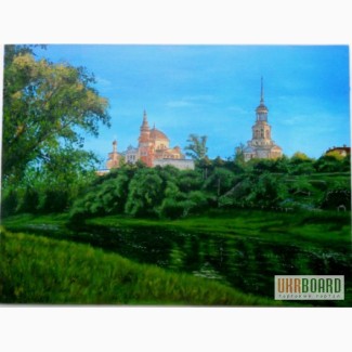 Картина Монастырь холст, масло, 40х60 см.