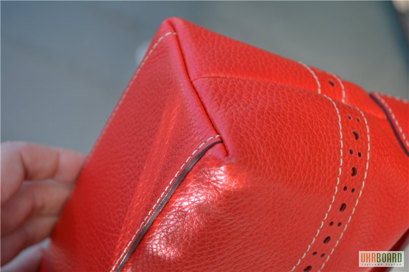 Фото 8. Сумка Dooney and Bourke Red Leather Satchel Б/У , оригинал