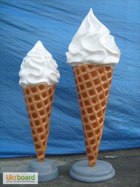 Фото 5. Большой муляж мороженое рожок на подставке
