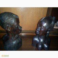 Продам две африканские статуэтки из железного дерева