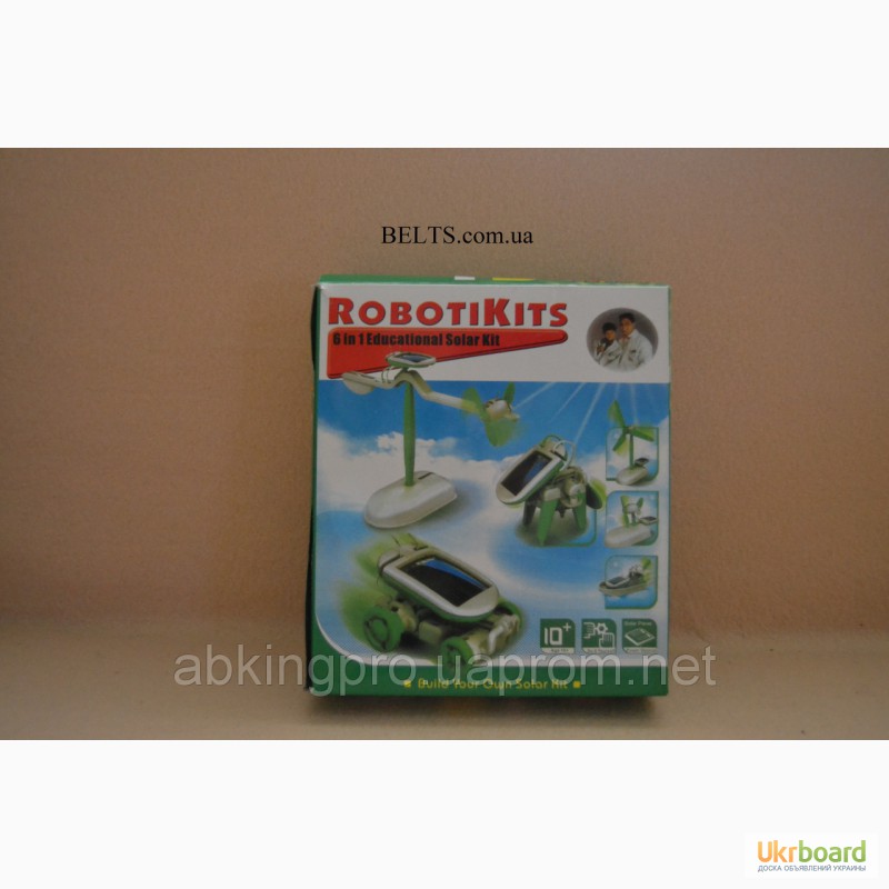 Мини солнечный комплект для детей 6 в 1, конструктор RobotiKits (Роботик)