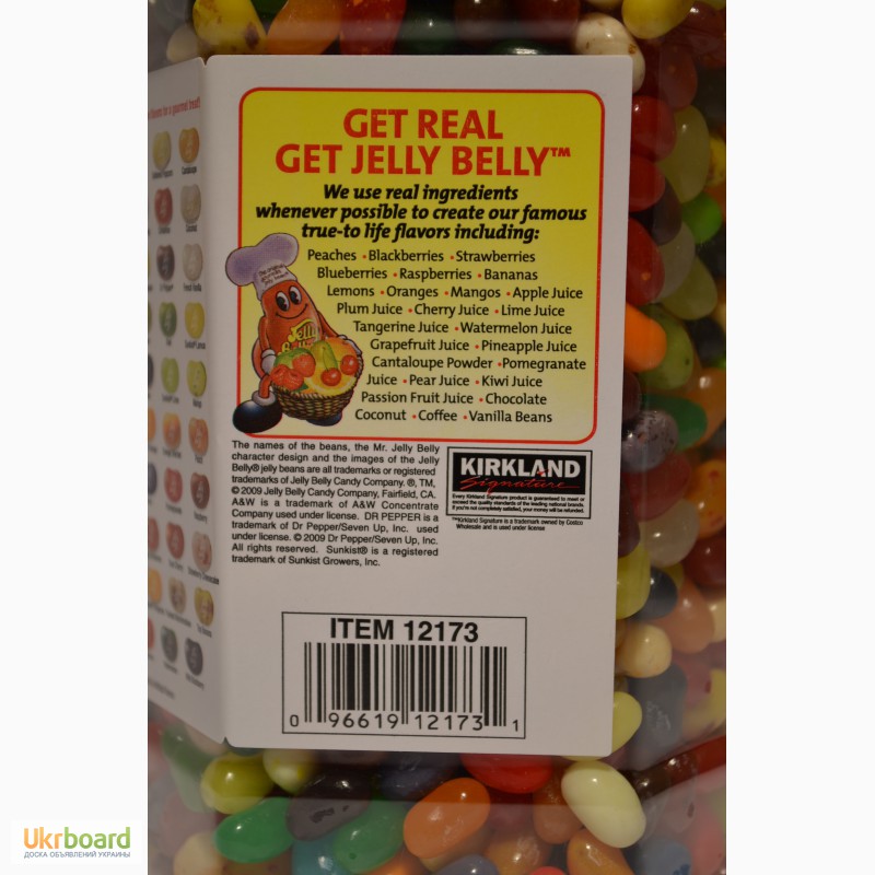Фото 5. Конфеты бобы Jelly Belly Kirkland 49 вкусов - банка 1, 8 кг