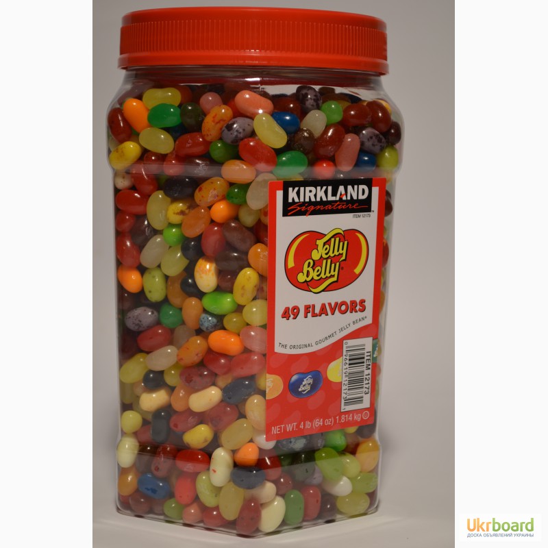 Фото 6. Конфеты бобы Jelly Belly Kirkland 49 вкусов - банка 1, 8 кг