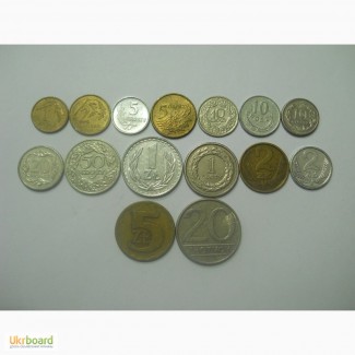 Монеты Польши (15 штук)
