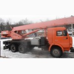 Продаем автокран Ульяновец МКТ-25.1, 25 тонн, КАМАЗ 53215, 2006 г.в