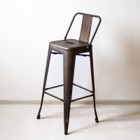 Полубарный стул Толикс Низкий, H-66см. (Tolix Low, H-66cm.) из металла купить Украине