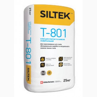Клей для плитки и камня универсальный SILTEK Т-801 (25кг)