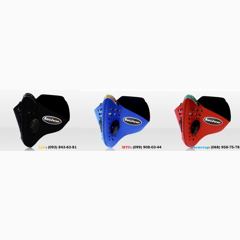 Фото 2. Защитная маска респиратор Respro для тира. Защита от пороховых газов и свинца