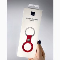 Чехол для AirTag Wiwu Leather Key Ring red Подбор аксессуаров, чехлы