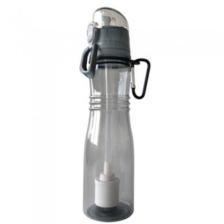 Plastic filter water bottle
