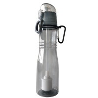 Plastic filter water bottle