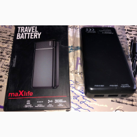 Повербанк MaXlife Travel Battery |2USB/Type-C/microUSB 2.4A