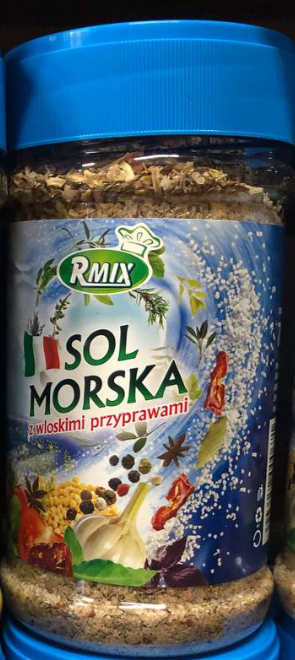 Фото 3. Морская соль с итальянскими специями Rmix 700g Польша Приправа морская соль с итальянскими