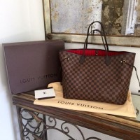 Велика жіноча сумка шоппер Люкс Луі Віттон з довгими ручками KS00004