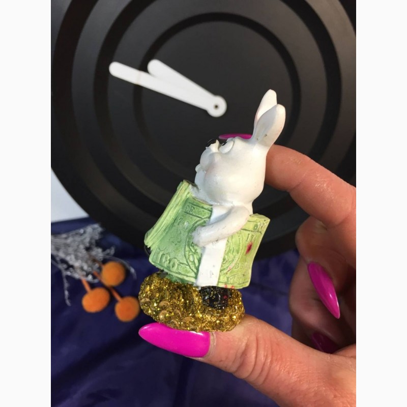 Фото 3. Статуэтка фигурка Белый денежны кролик керамика блеск Н2045