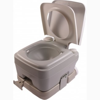 Біотуалет, туалет на кемпінг портативний 10 л з сильфонною помпою