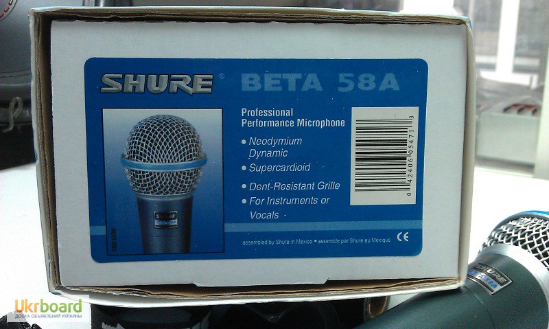 Фото 3. Проводной микрофон Shure beta 58a