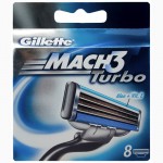 Лезвия Gillette Mach 3 Turbo 8 шт Только Высокое качество