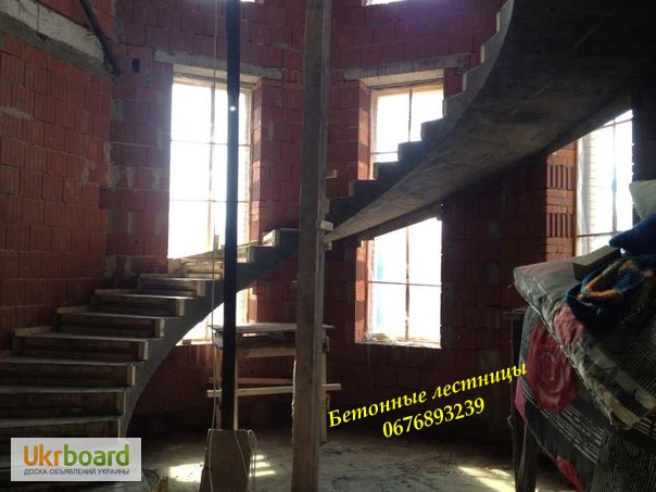 Фото 11. Профессиональная заливка железобетонных (Монолитных) лестниц. Бетонная лестница Киев