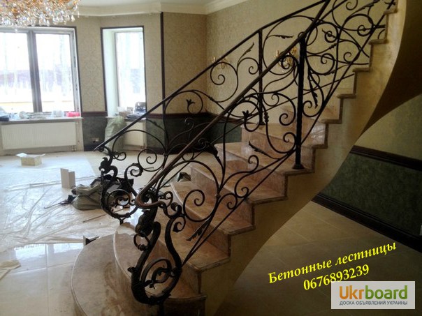Фото 14. Профессиональная заливка железобетонных (Монолитных) лестниц. Бетонная лестница Киев