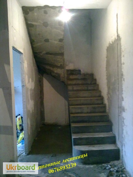 Фото 15. Профессиональная заливка железобетонных (Монолитных) лестниц. Бетонная лестница Киев
