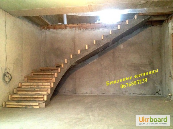 Фото 16. Профессиональная заливка железобетонных (Монолитных) лестниц. Бетонная лестница Киев