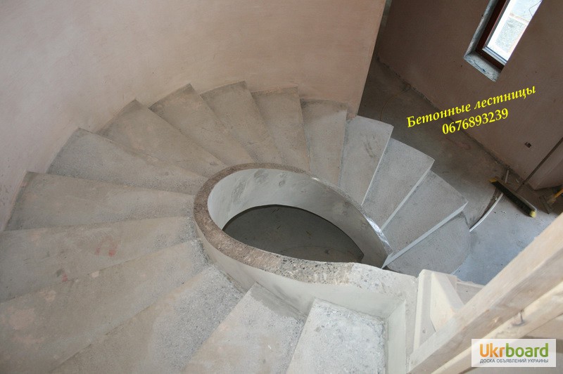 Фото 6. Профессиональная заливка железобетонных (Монолитных) лестниц. Бетонная лестница Киев