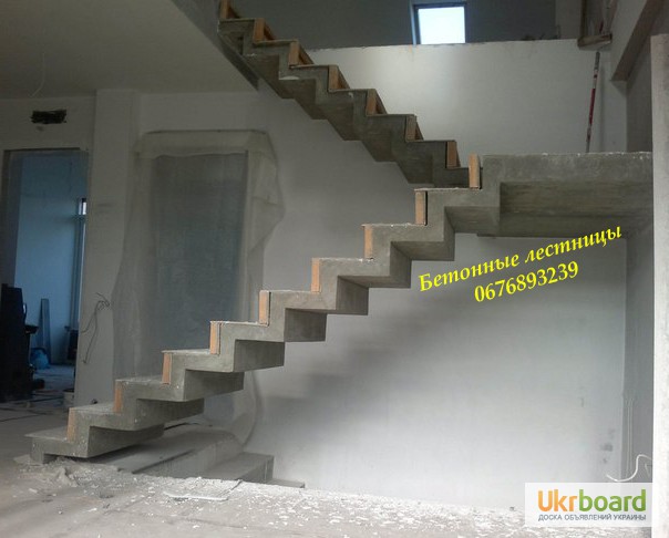 Фото 9. Профессиональная заливка железобетонных (Монолитных) лестниц. Бетонная лестница Киев