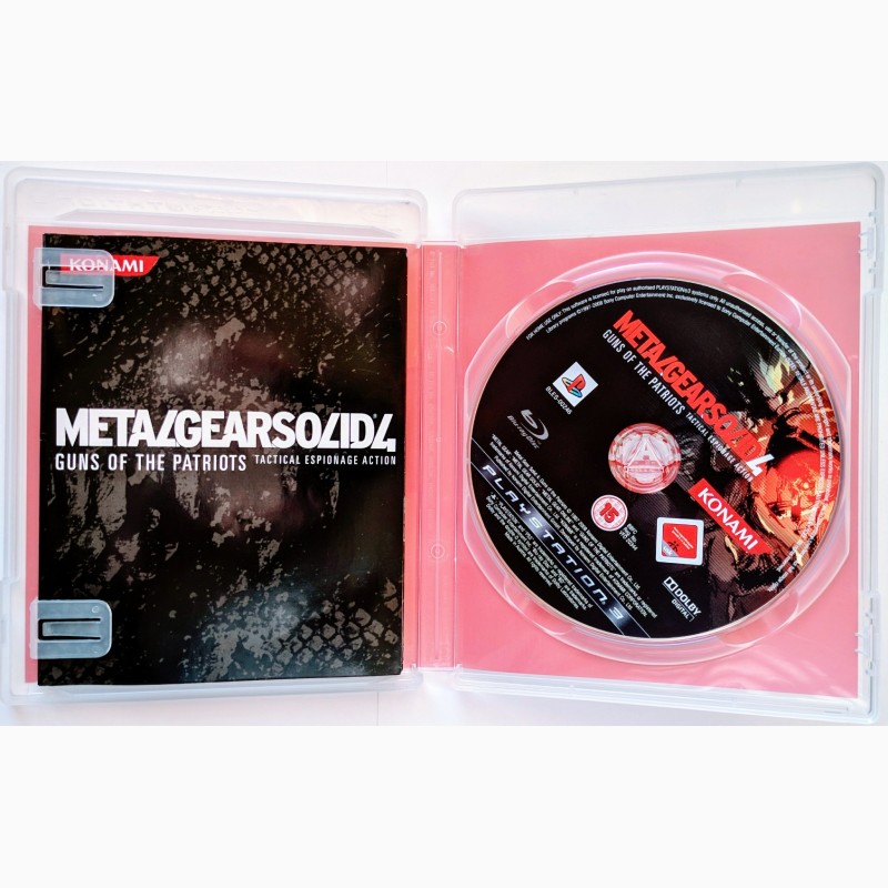 Фото 2. Metal Gear Solid 4 Guns of the Patriots PS3 диск