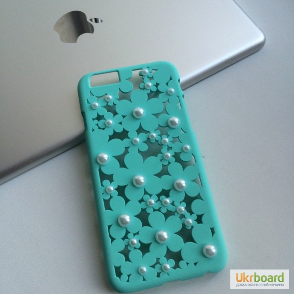 Фото 4. Чехол 3D Жемчужный цветок на iPhone 6/6S