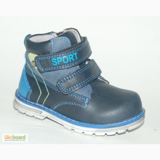 Демисезонные ботинки для мальчиков Солнце арт.PT6705-B синий