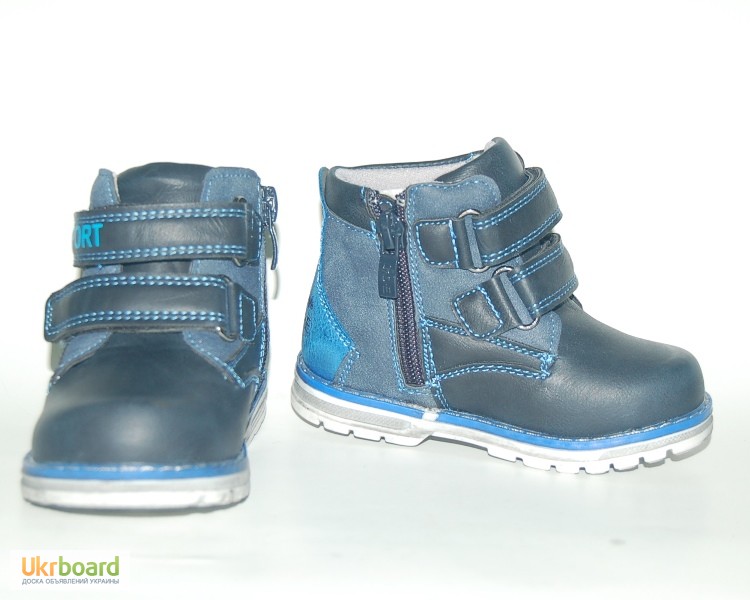 Фото 2. Демисезонные ботинки для мальчиков Солнце арт.PT6705-B синий