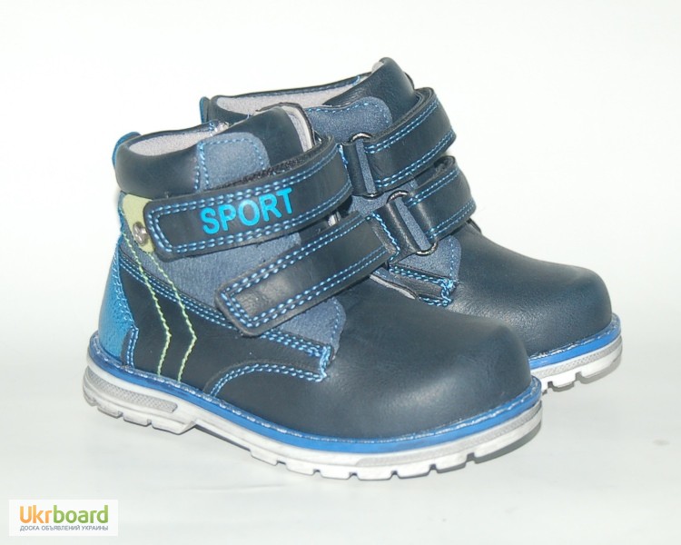 Фото 3. Демисезонные ботинки для мальчиков Солнце арт.PT6705-B синий