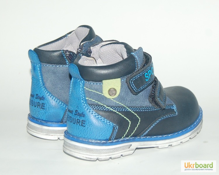Фото 5. Демисезонные ботинки для мальчиков Солнце арт.PT6705-B синий